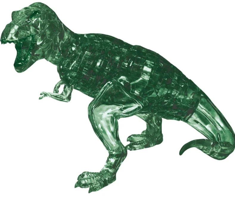 HCM KINZEL 3D Crystal puzzle Tyranosaurus zelený 49 dílků