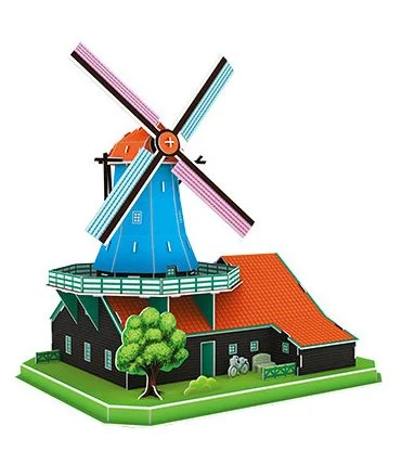 CUBICFUN 3D puzzle Holandský větrný mlýn 71 dílků