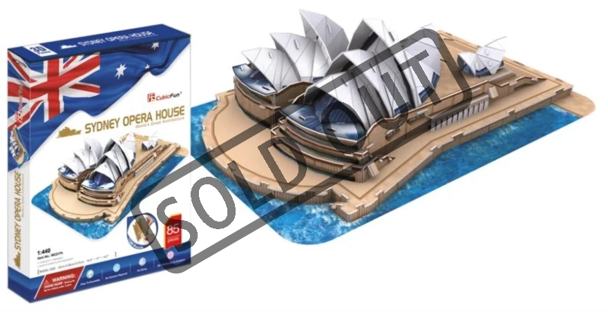 CUBICFUN 3D puzzle Opera v Sydney 85 dílků