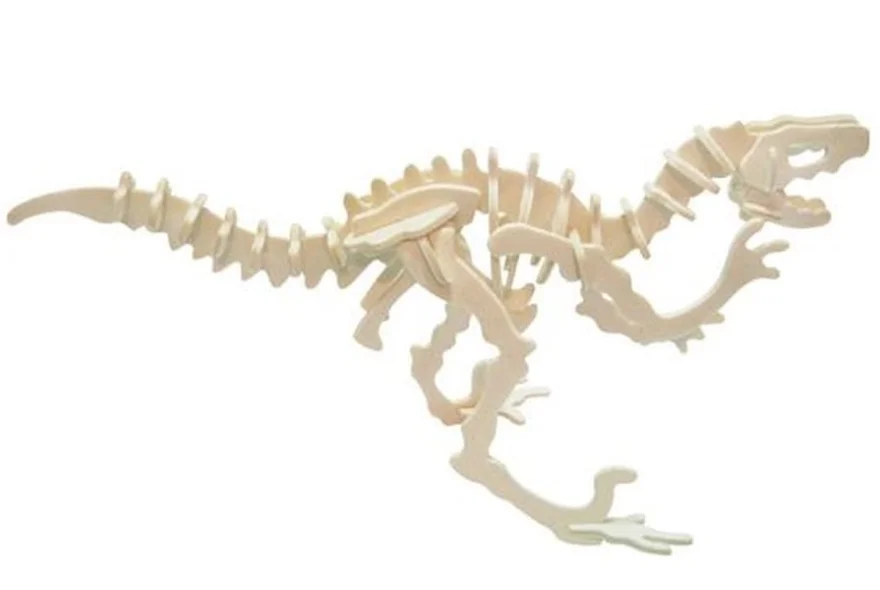 WOODEN TOY / WCK 3D puzzle Velociraptor malý