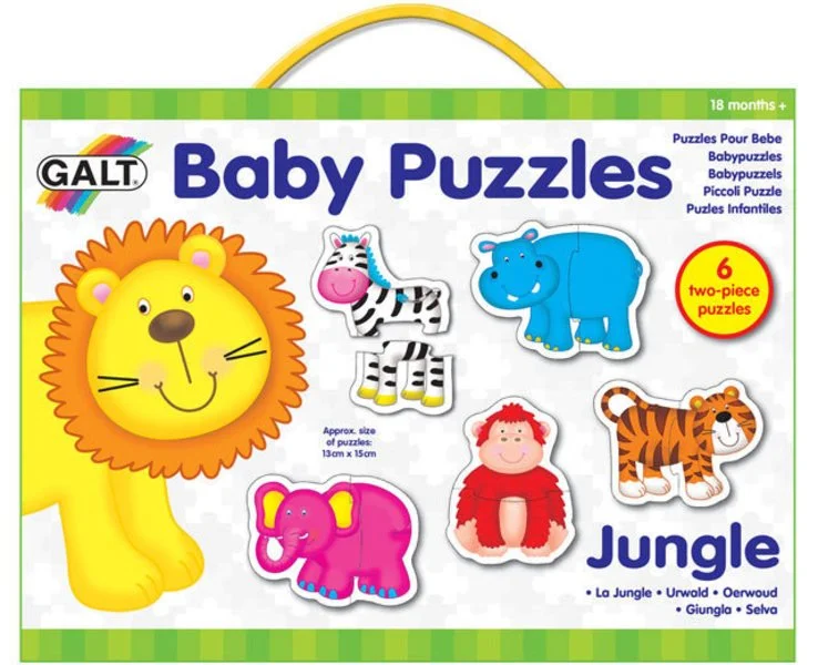 GALT Baby puzzle Džungle 6x2 dílky