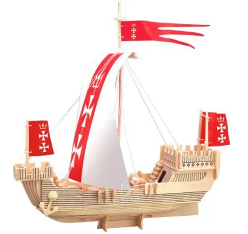 WOODEN TOY / WCK 3D puzzle Hanzovní loď koga