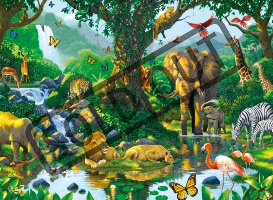 RAVENSBURGER Puzzle Harmonie v džungli 500 dílků