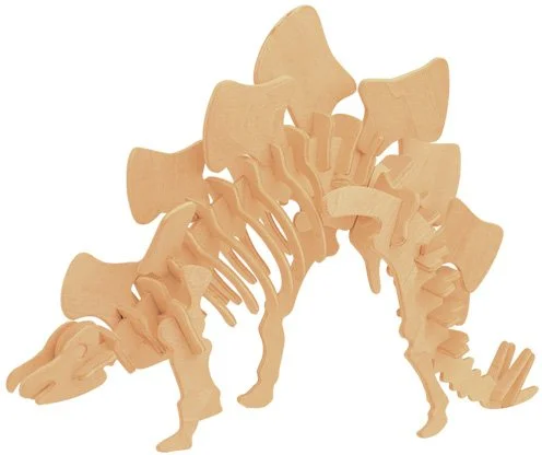 WOODEN TOY / WCK 3D puzzle Stegosaurus malý
