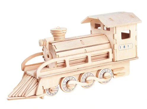 WOODEN TOY / WCK 3D puzzle Parní lokomotiva