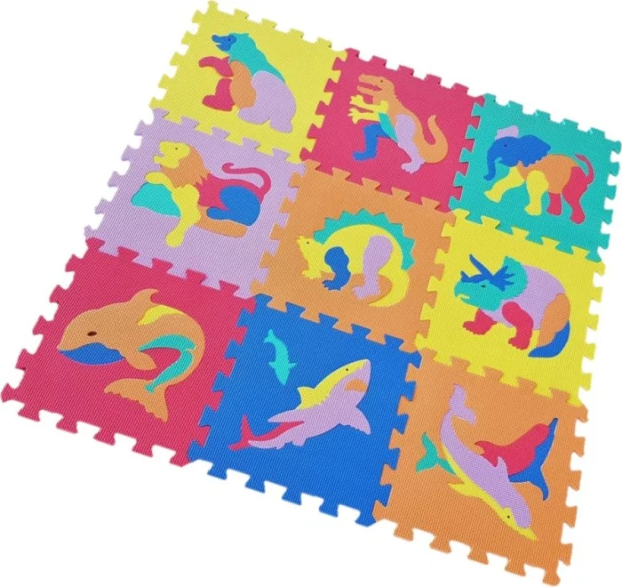 Pěnové puzzle Zvířata a dinosauři (30x30)