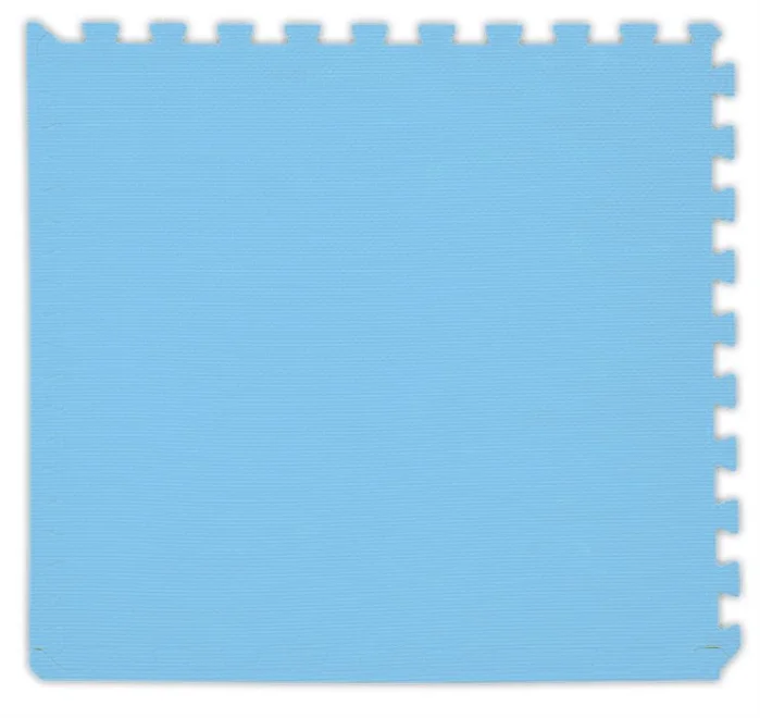 BABY Pěnový koberec tl. 2 cm - světle modrý 1 díl s okraji