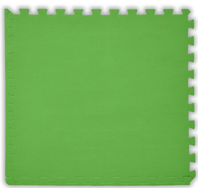 BABY Pěnový koberec tl. 2 cm - světle zelený 1 díl s okraji
