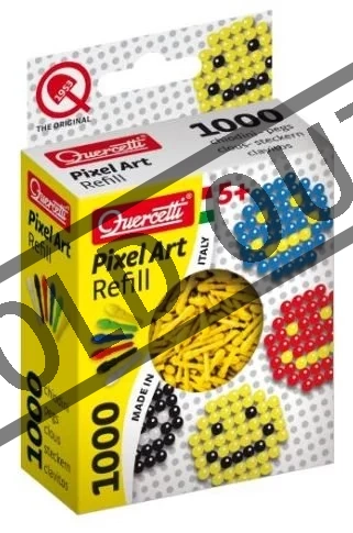 QUERCETTI Pixel Art náhradní kolíčky žluté 1.000ks