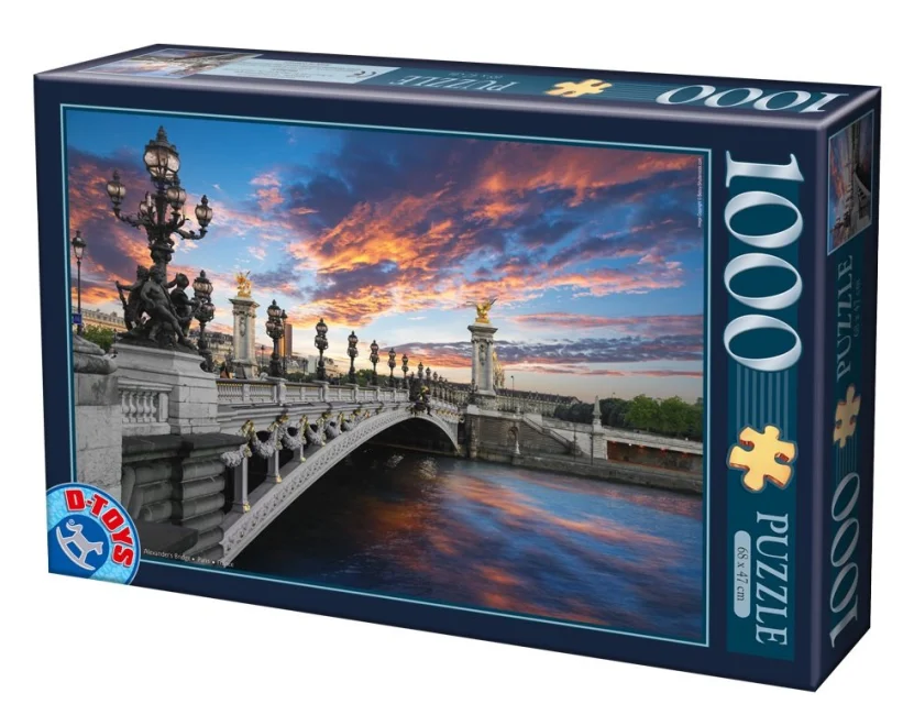 D-TOYS Puzzle Alexandrův most, Paříž 1000 dílků