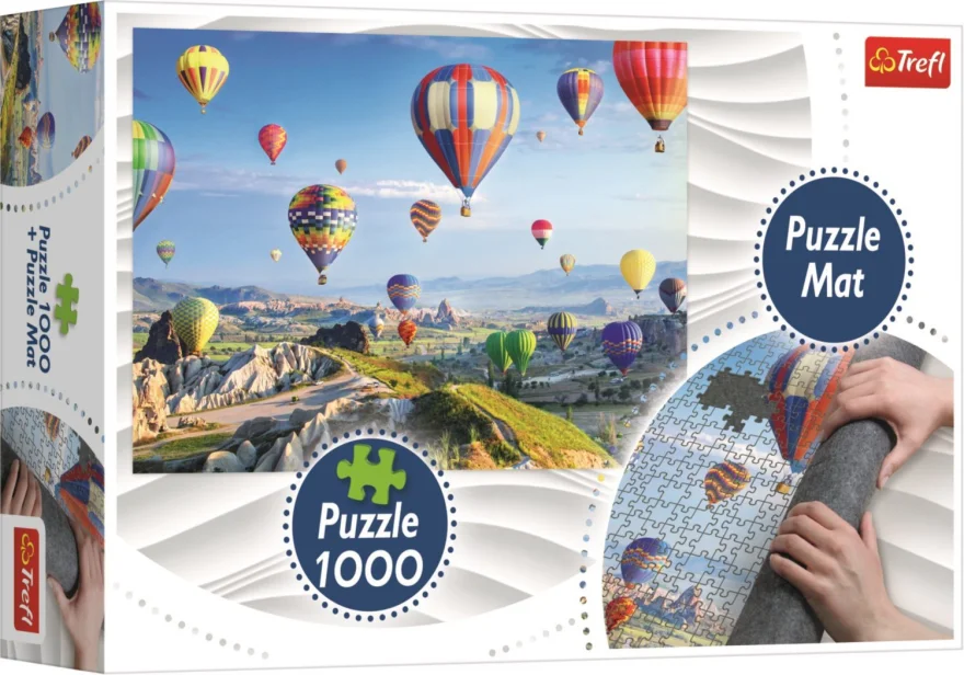 TREFL Puzzle Balóny nad Kappadokií 1000 dílků + Podložka pod puzzle
