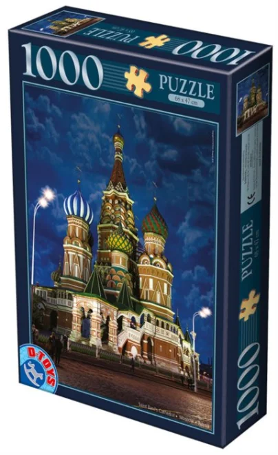 D-TOYS Puzzle Chrám Vasila Blaženého, Moskva 1000 dílků