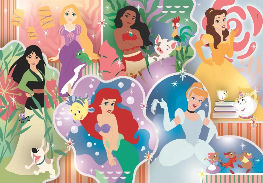 CLEMENTONI Puzzle Disney princezny MAXI 24 dílků