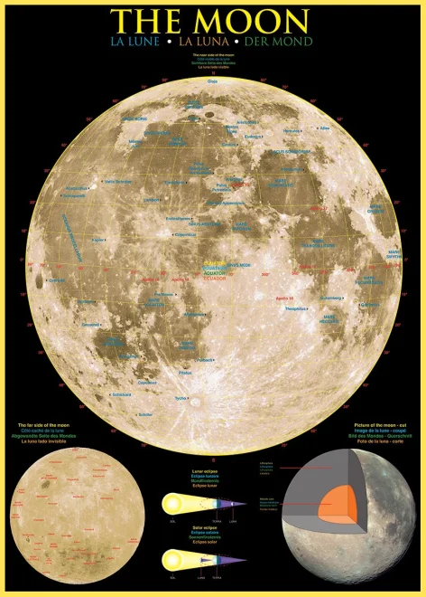 EUROGRAPHICS Puzzle Měsíc 1000 dílků