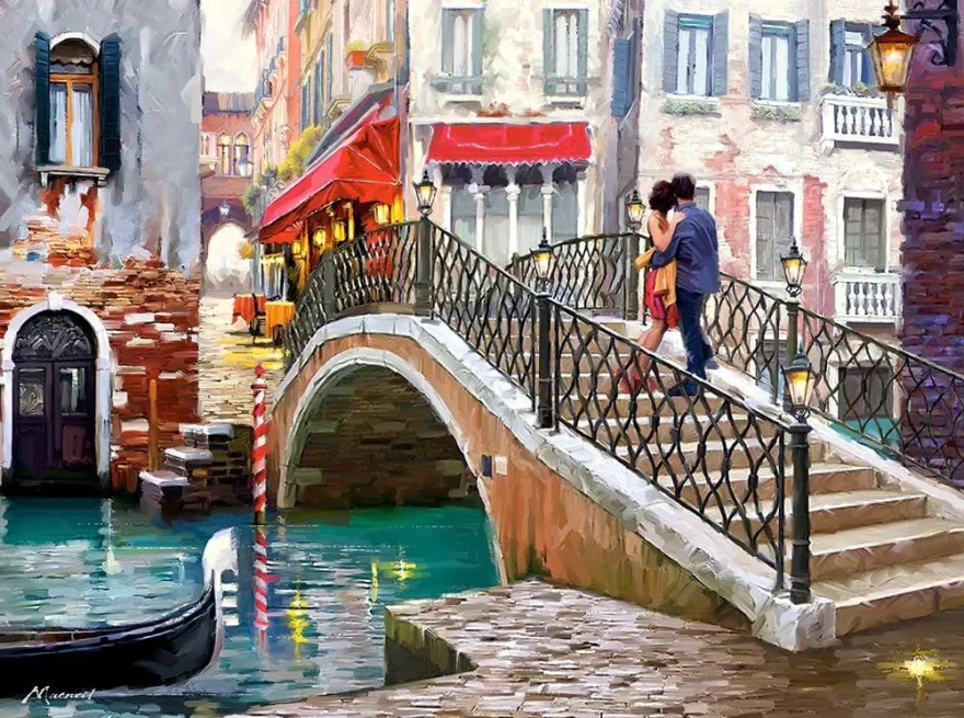 CASTORLAND Puzzle Most v Benátkách 2000 dílků