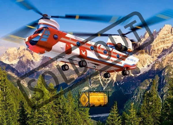 CASTORLAND Puzzle Nákladní vrtulník 54 dílků
