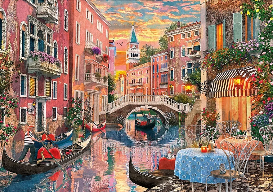 CLEMENTONI Puzzle Západ slunce v Benátkách 6000 dílků