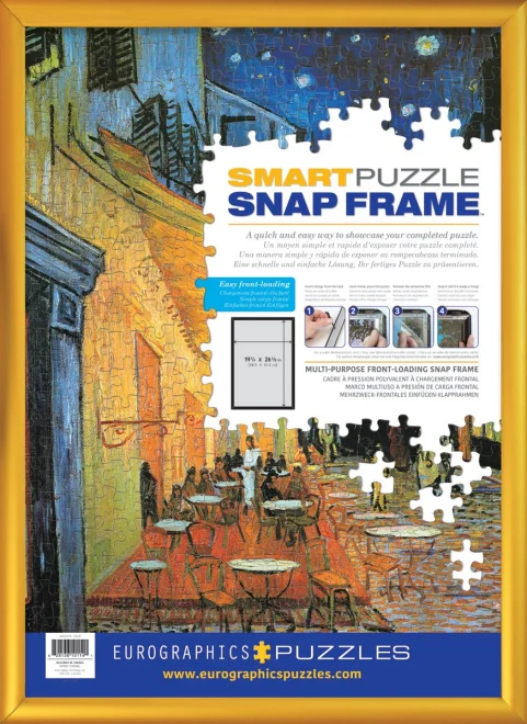 EUROGRAPHICS Snap Frame Zlatý hliníkový klaprám na puzzle 48,89x67,63cm
