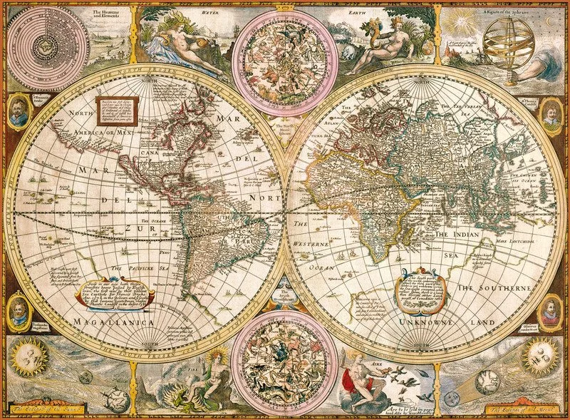 CLEMENTONI Puzzle Stará mapa 3000 dílků