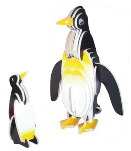 WOODEN TOY / WCK 3D puzzle Tučňáci barevní