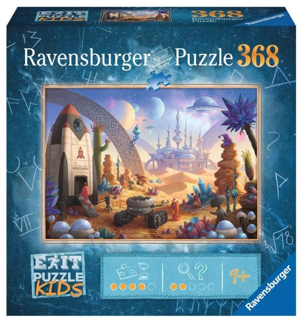 RAVENSBURGER Únikové EXIT puzzle Kids Vesmírná mise 368 dílků