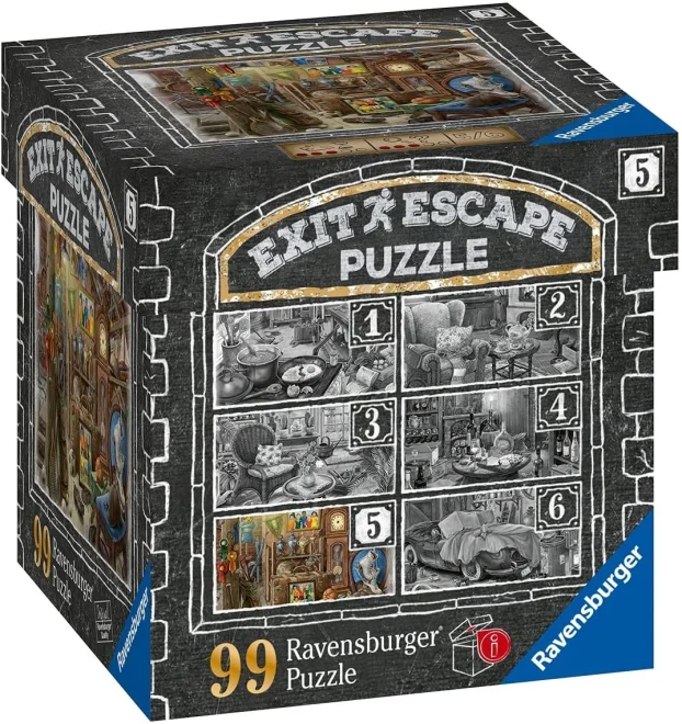 RAVENSBURGER Únikové EXIT puzzle Strašidelné sídlo 5: Na půdě 99 dílků