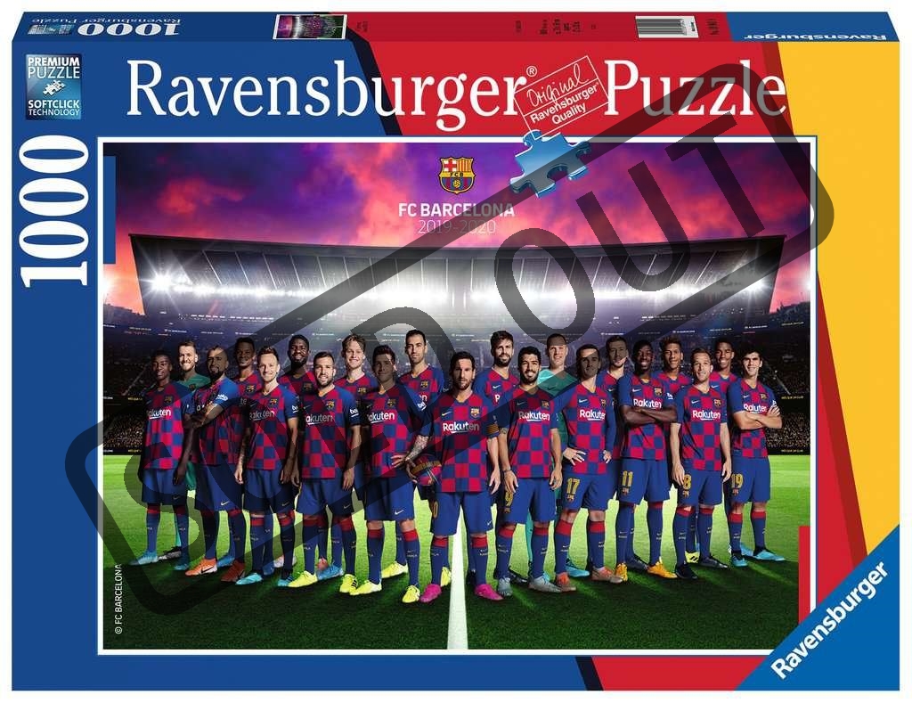 RAVENSBURGER Puzzle FC Barcelona 2019/2020, 1000 dílků Puzzlepuzzle.sk