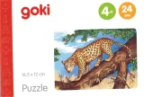 Dřevěné puzzle Africká zvířata: Jaguár 24 dílků