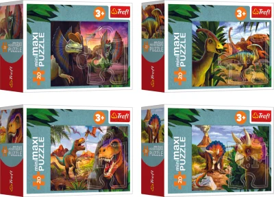 Displej Puzzle Svět dinosaurů 20 dílků (24 ks)