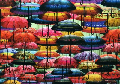 Puzzle Barevné deštníky 1000 dílků
