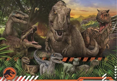 Puzzle Jurský svět Křídový kemp: Dinosauři 104 dílků