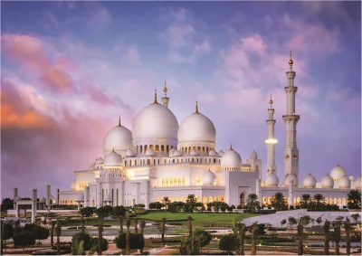 Puzzle Kouzla Arábie: Velká mešita šejka Zayeda 1000 dílků