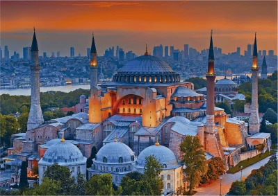 Puzzle Modrá mešita, Istanbul 1000 dílků
