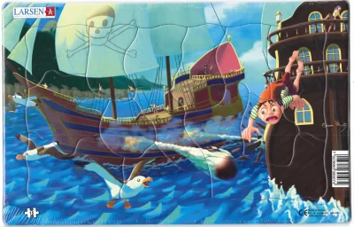 Puzzle Pirátská bitva 15 dílků