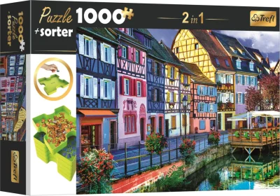 Puzzle s třídičem 2v1 Colmar, Francie 1000 dílků