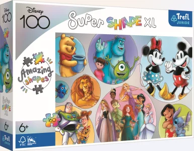 Puzzle Super Shape XL Disneyho barevný svět 160 dílků