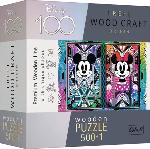 Wood Craft Origin puzzle Mickey Mouse a Minnie 501 dílků