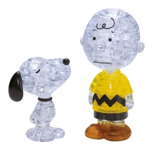 3D Crystal puzzle Snoopy a Charlie Brown 77 dílků