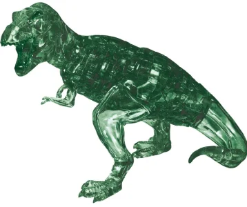 3D Crystal puzzle Tyranosaurus zelený 49 dílků