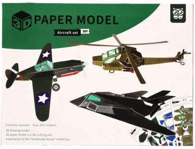 3D modely Letadla sada 8ks