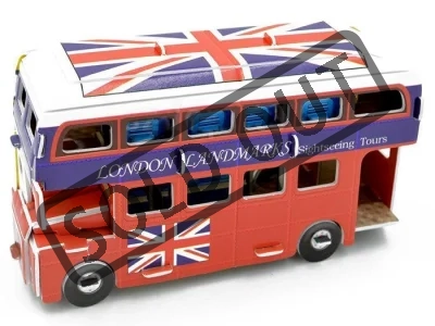 3D puzzle Anglický autobus Double Decker 43 dílků