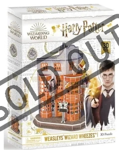 3D puzzle Harry Potter: Kratochvilné kouzelnické kejkle 62 dílků