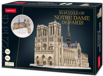3D puzzle Katedrála Notre-Dame 293 dílků