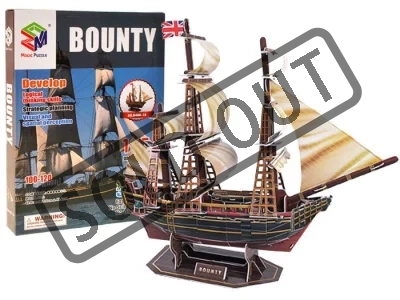 3D puzzle Plachetnice Bounty 125 dílků