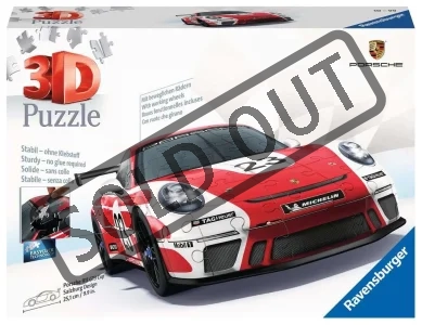 3D puzzle Porsche 911 GT3 Cup Salzburg design 136 dílků