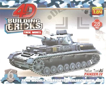 3D puzzle Vojenský tank PANZER-IV