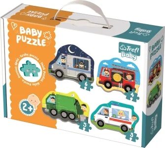 Baby puzzle Dopravní prostředky 4v1 (3,4,5,6 dílků)