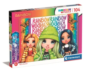 Brilliant puzzle Rainbow High: Poppy, Jade a Skyler 104 dílků