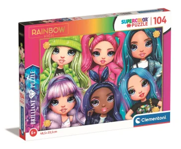 Brilliant puzzle Rainbow High: Duhové kamarádky 104 dílků