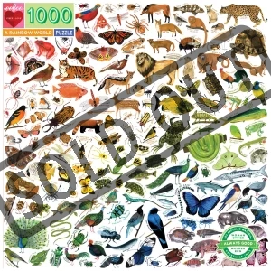 Čtvercové puzzle Duhový svět 1000 dílků